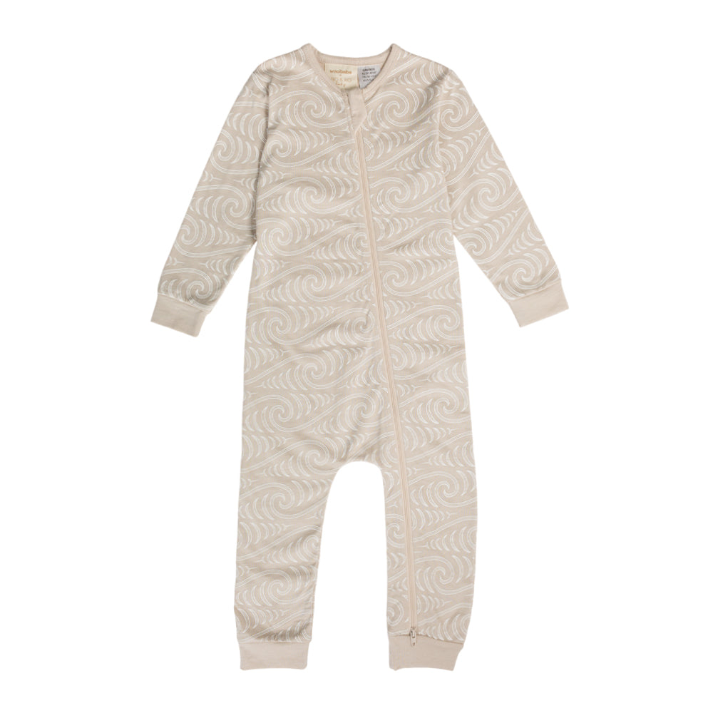 Merino Cotton PJ Suit - BO & KO Flax Ngaru