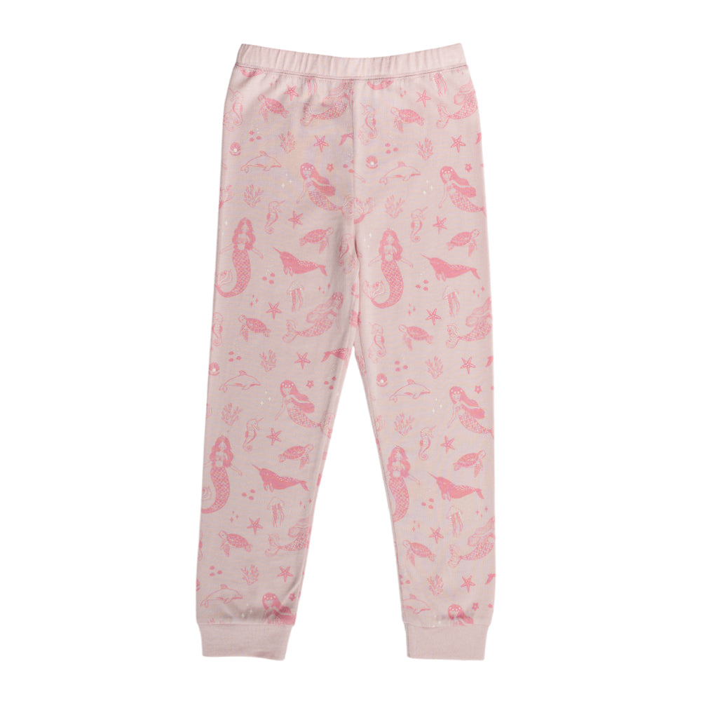 Merino Cotton Winter Pyjamas - Shell Mermaids