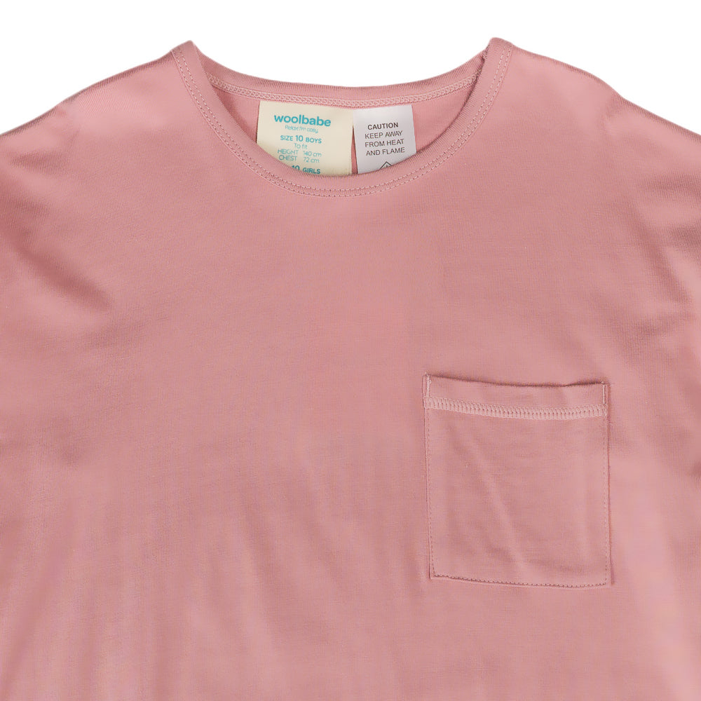 Merino Cotton Relaxed Winter Pyjamas - Dusk/Shell