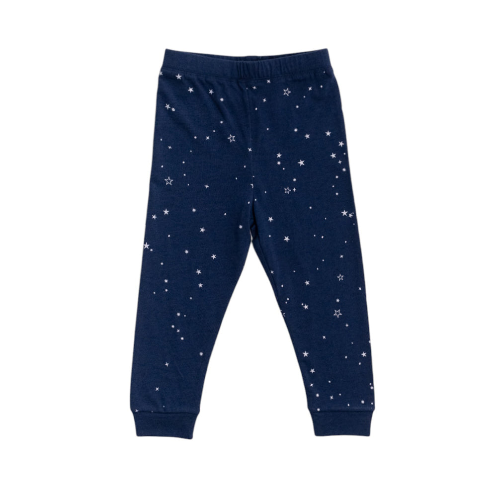 Merino Cotton Winter Pyjama Pants - Tekapo Stars