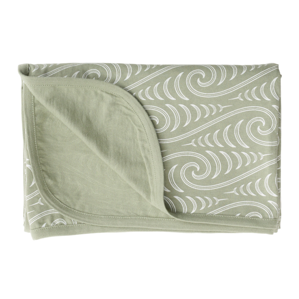 Merino Cotton Swaddle Blanket - BO & KO Flax Ngaru