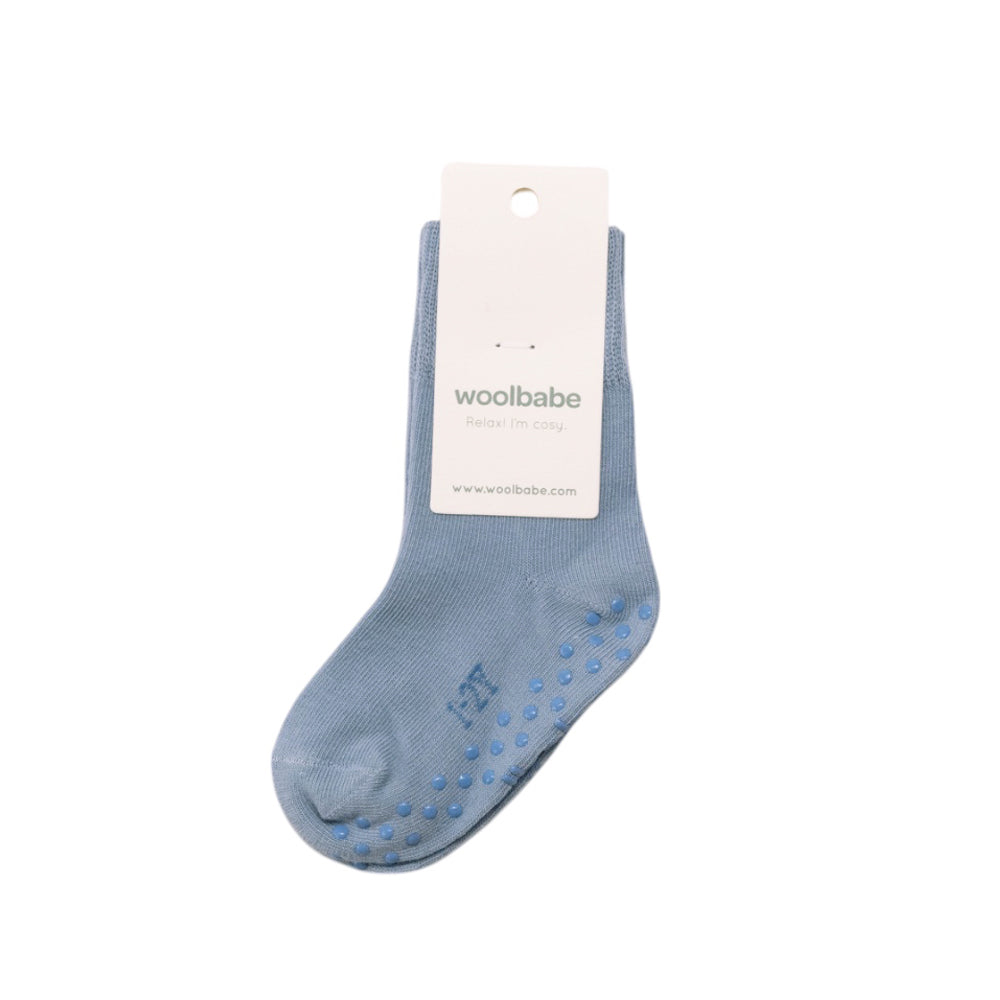Merino Cotton Sleepy Socks - Glacier