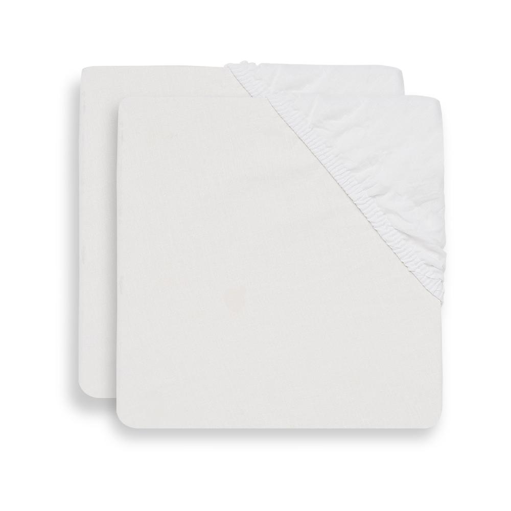 Fitted Cotton Sheet 2pk - White