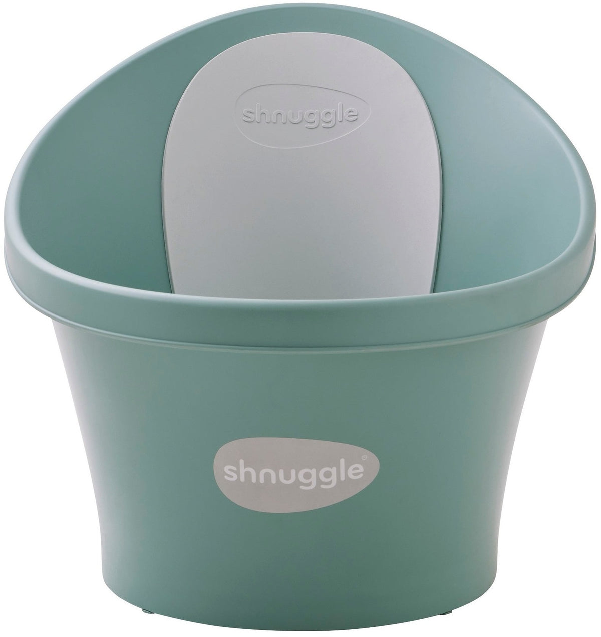 Shnuggle Bath in Green Eucalyptus on a white background