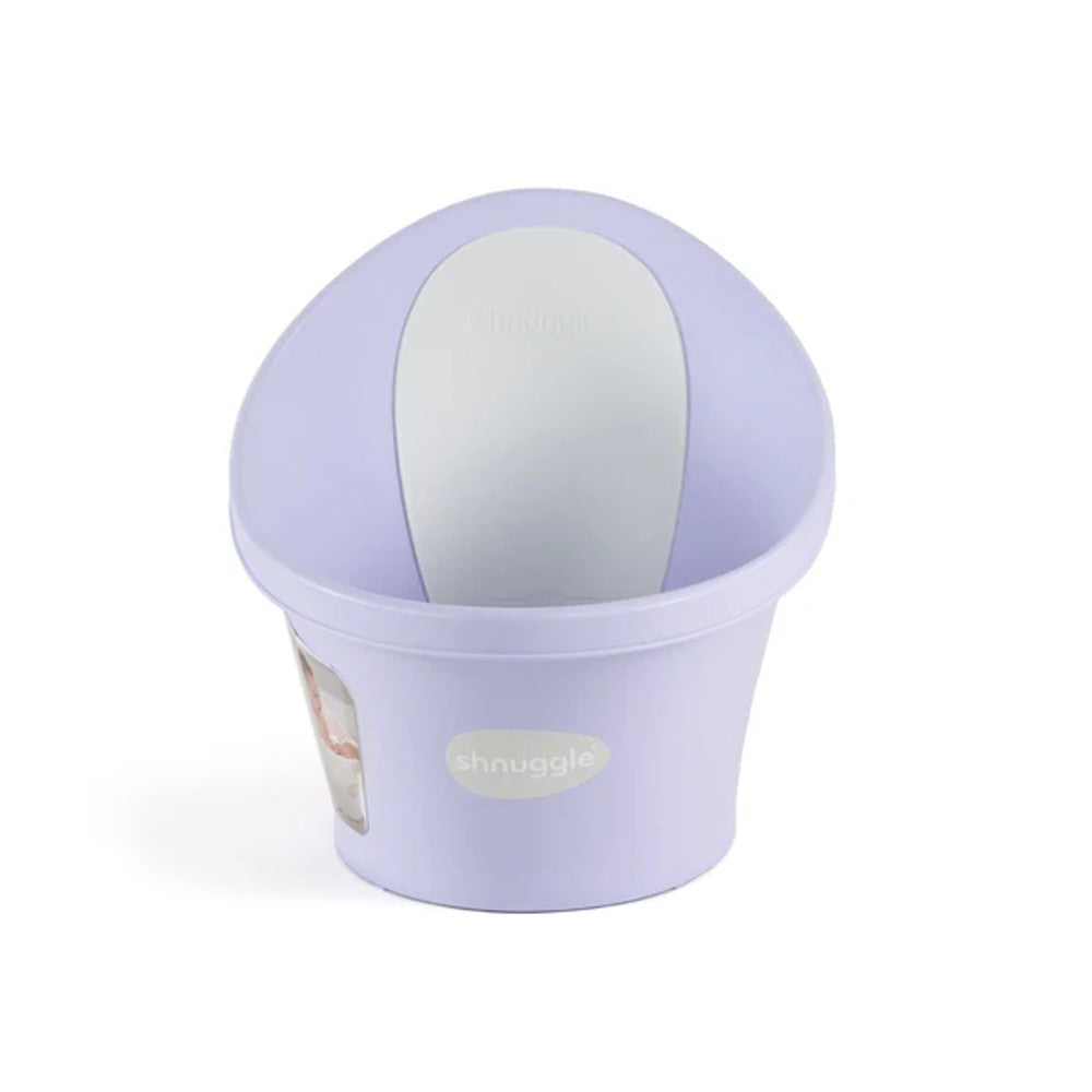 Shnuggle Bath in Purple on a white background