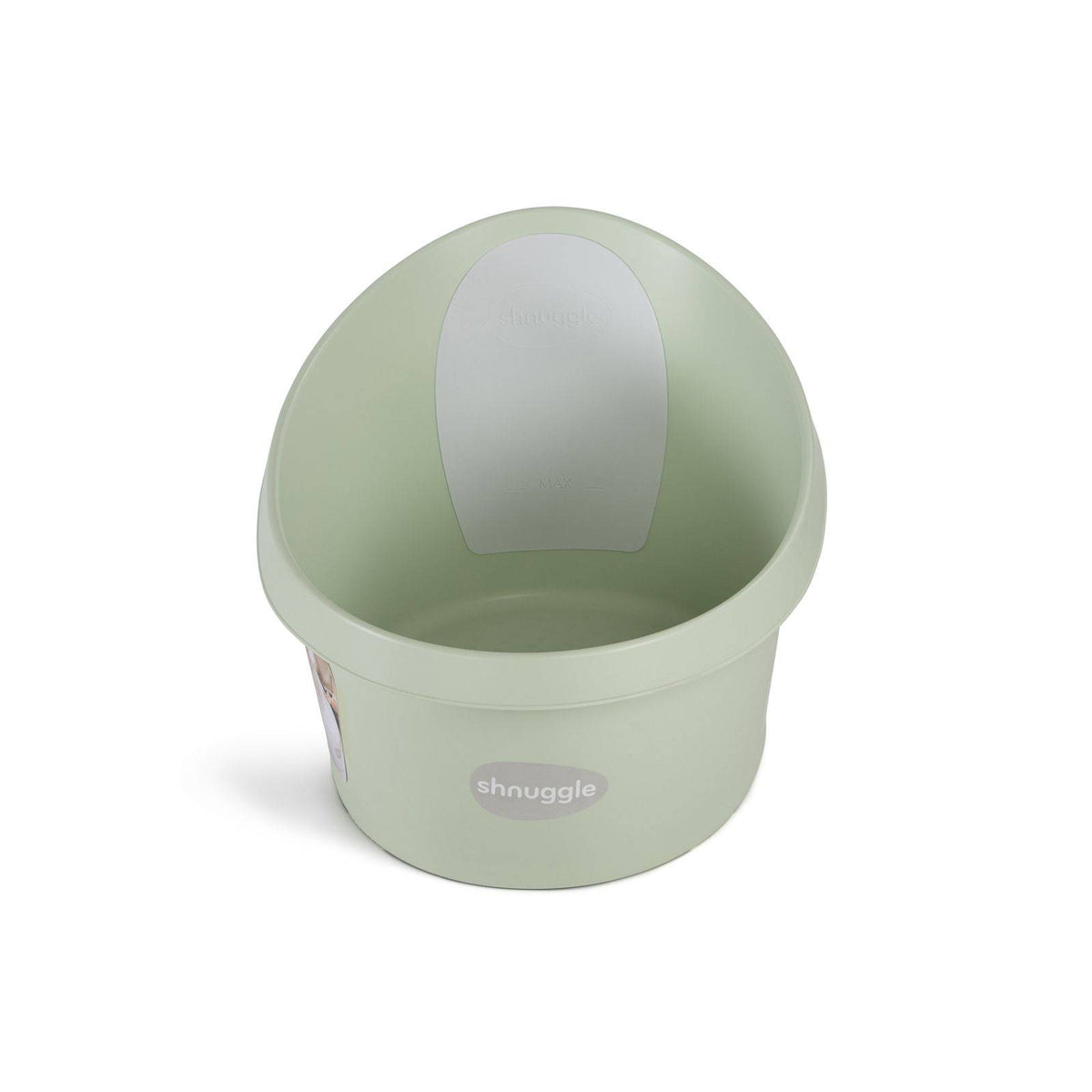 Shnuggle Toddler Bath in Mint on a white background