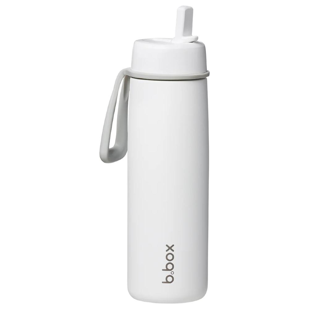 Insulated Flip Top Drink Bottle - White Out