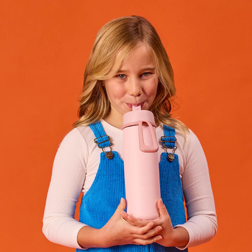Insulated Flip Top Drink Bottle - Blush Crush