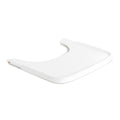 White plastichigh chair tray for Hauck on a white background