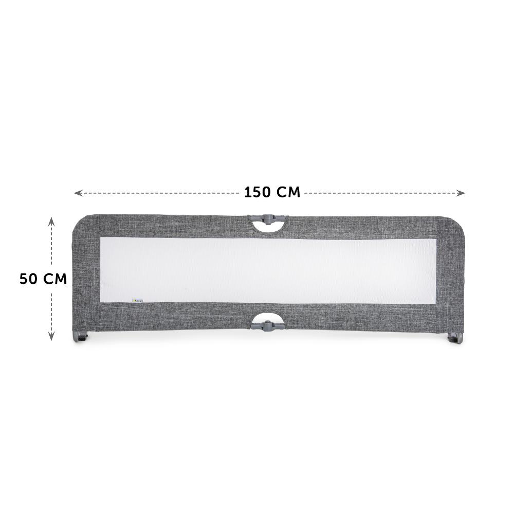 Sleep N Safe Plus XL Bed Guard - Melange Grey