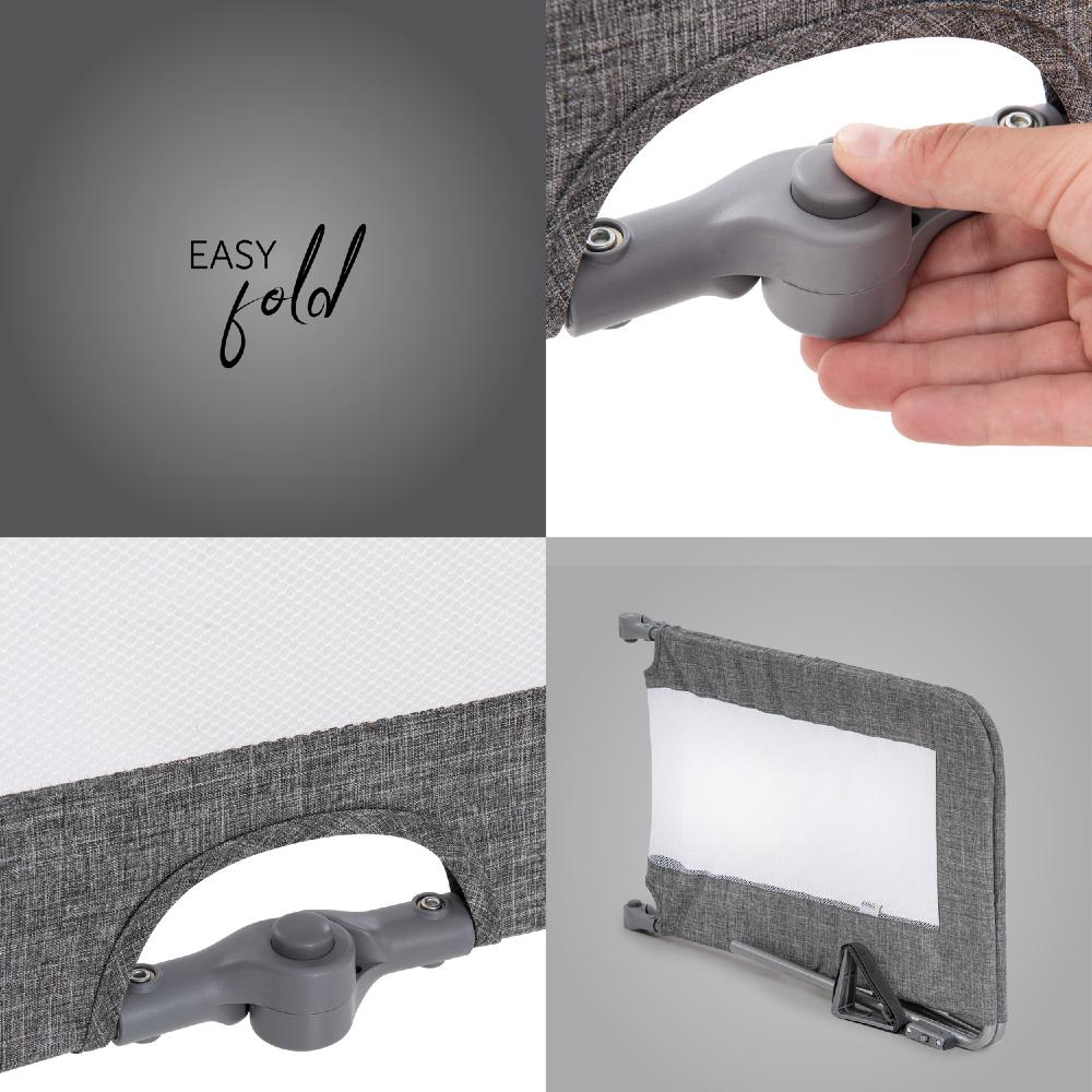 Sleep N Safe Plus XL Bed Guard - Melange Grey