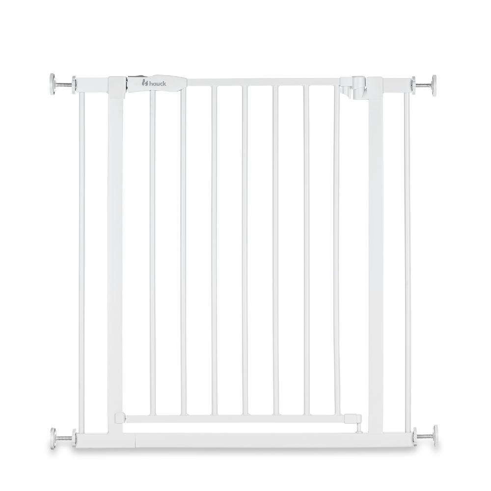 White gate on a white background