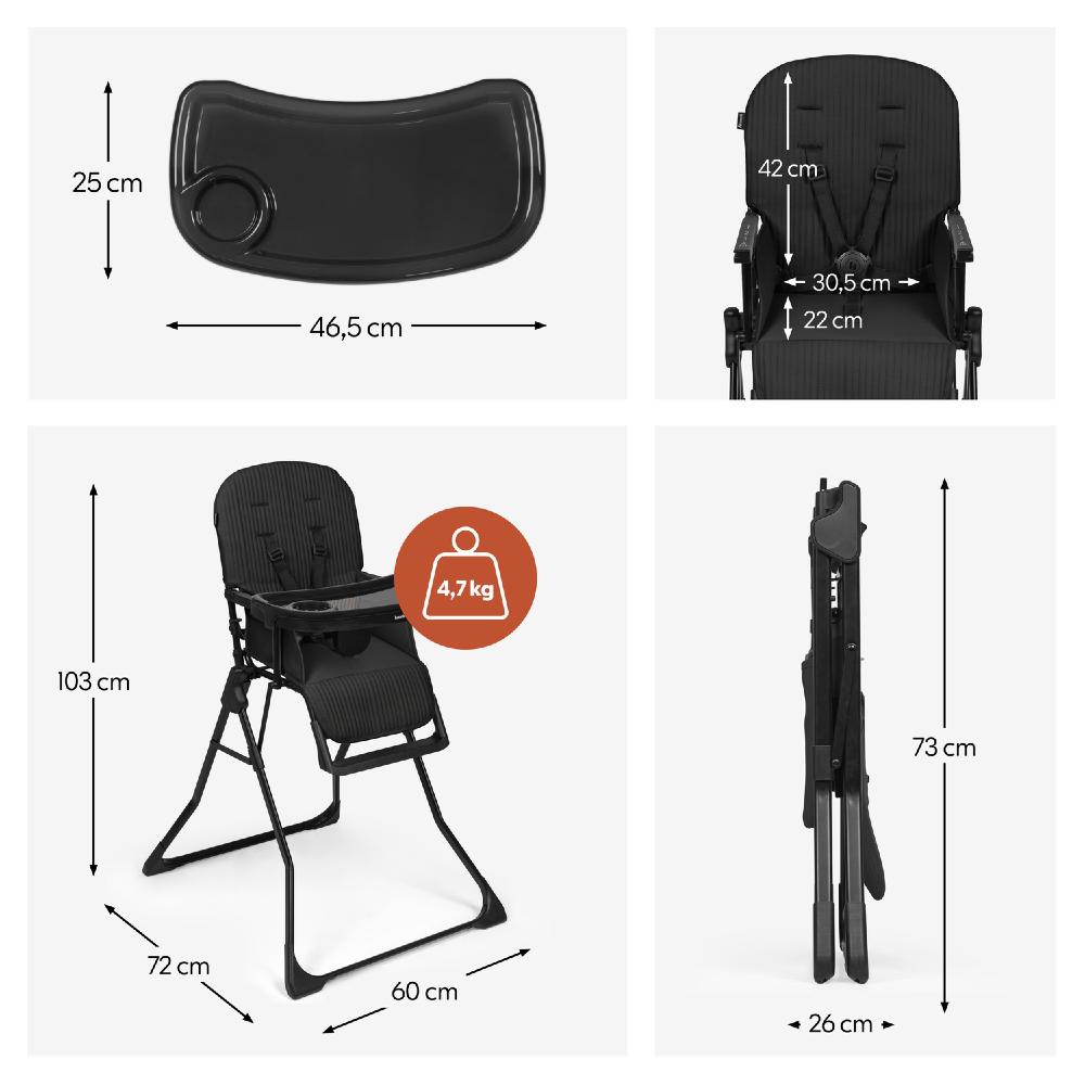Sit N Go High Chair - Black