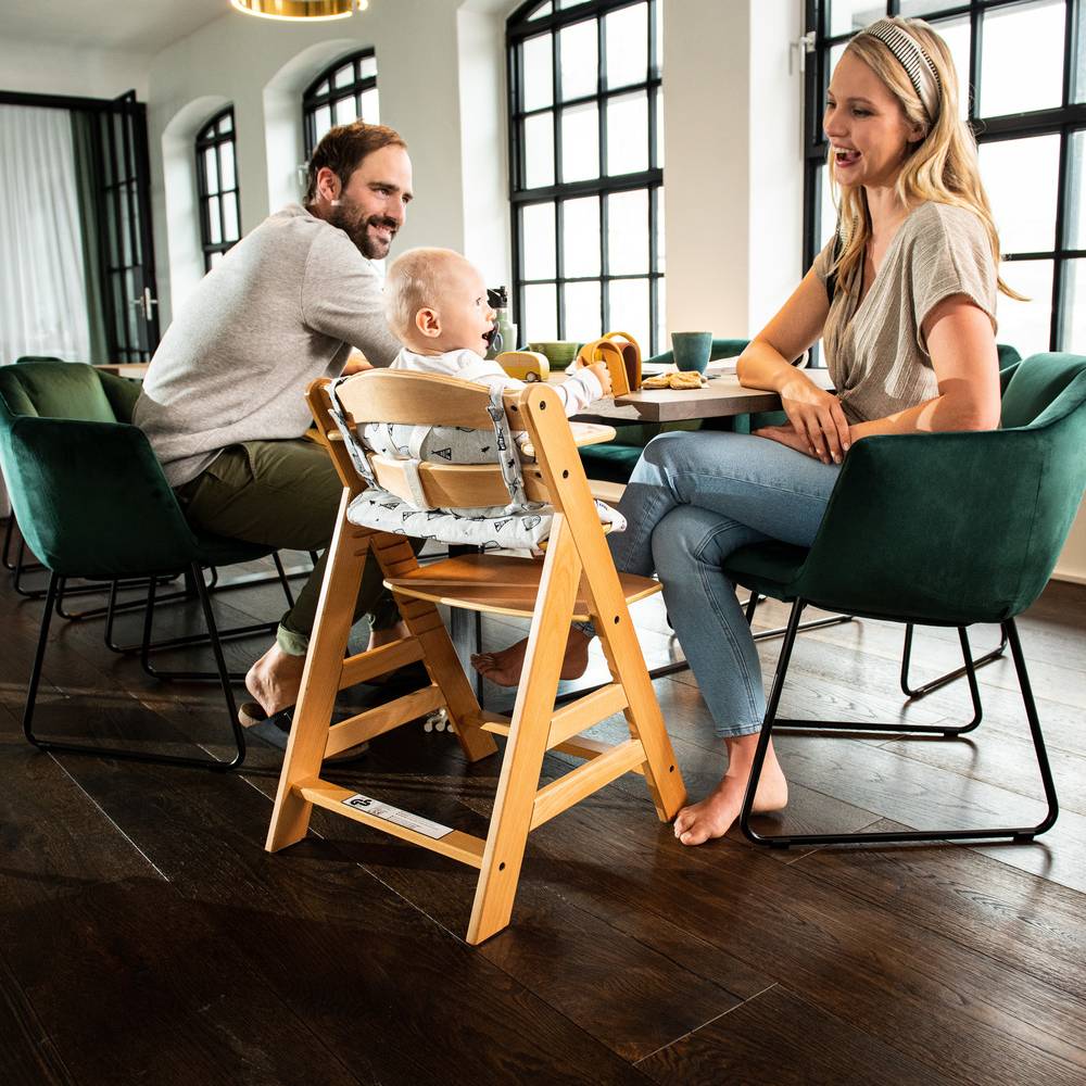 Alpha+ Wooden High Chair - Natural