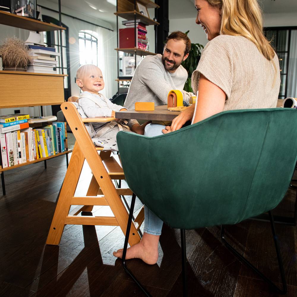 Alpha+ Wooden High Chair - Natural