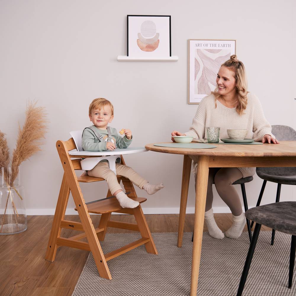 Alpha+ Wooden High Chair - Natural