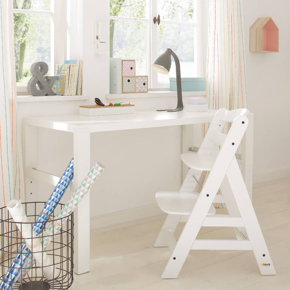 Alpha Wooden High Chair Tray - White
