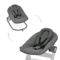 Gray Hauck baby bouncer chair on a white background