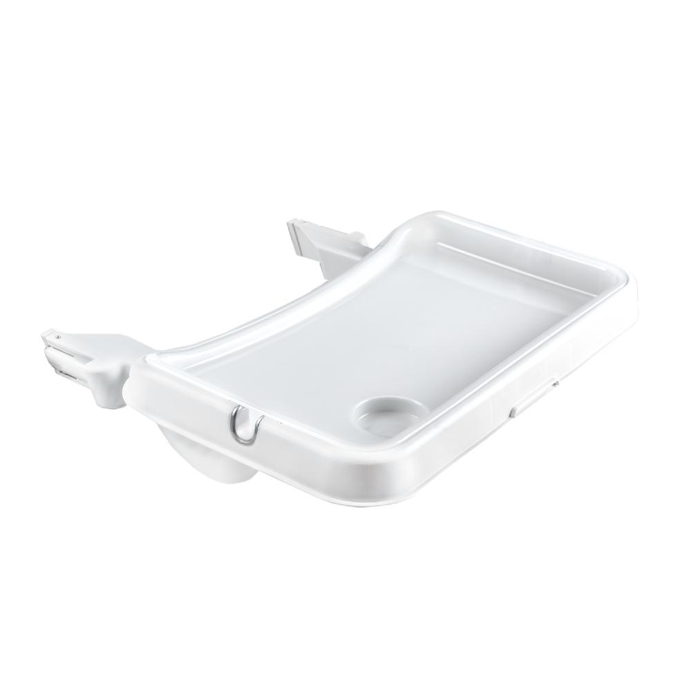 White Hauck Click on highchair tray on a white background