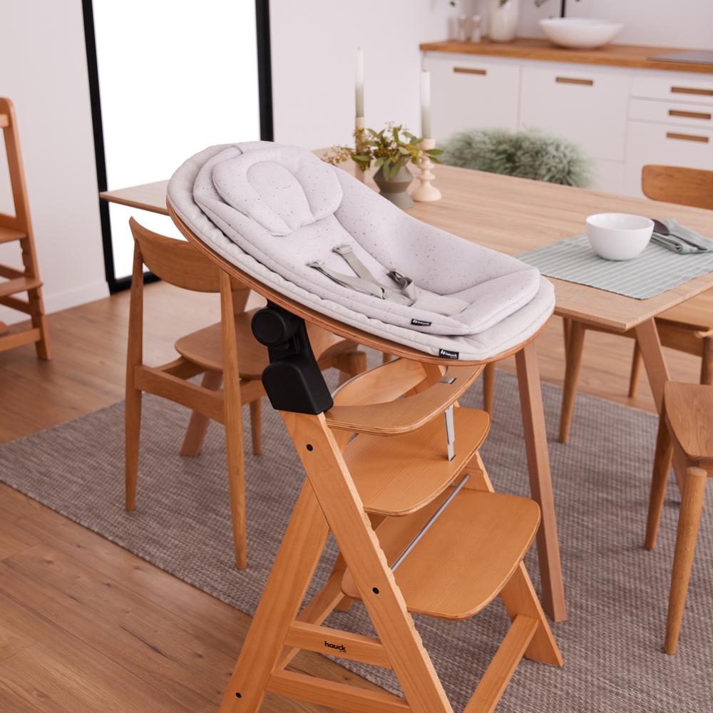 3-in-1 Wooden Bouncer Eco - Light Grey
