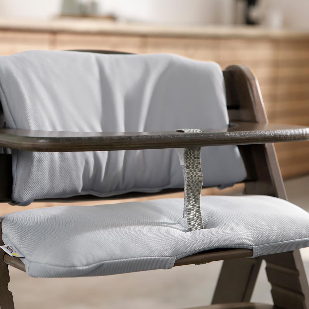 High Chair Pad Deluxe - Stretch Grey