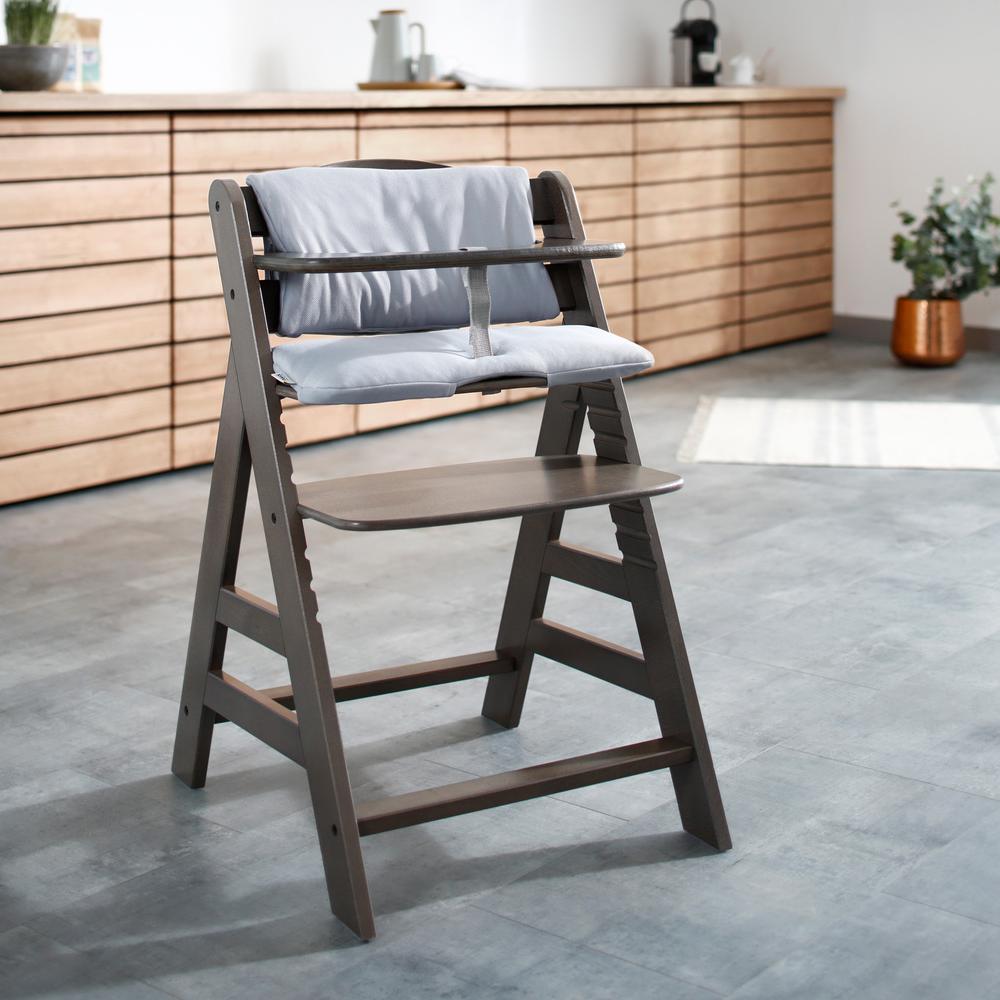 High Chair Pad Deluxe - Stretch Grey