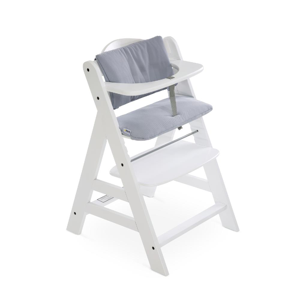 High Chair Pad Deluxe - Stretch Grey