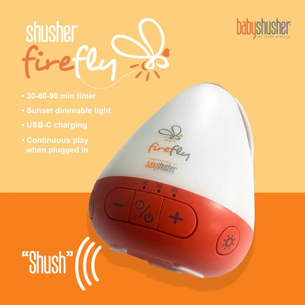 Shusher - Firefly Portable Sound Machine and Night Light