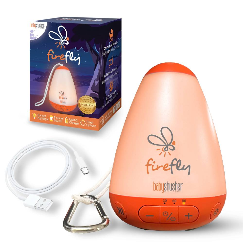Shusher - Firefly Portable Sound Machine and Night Light