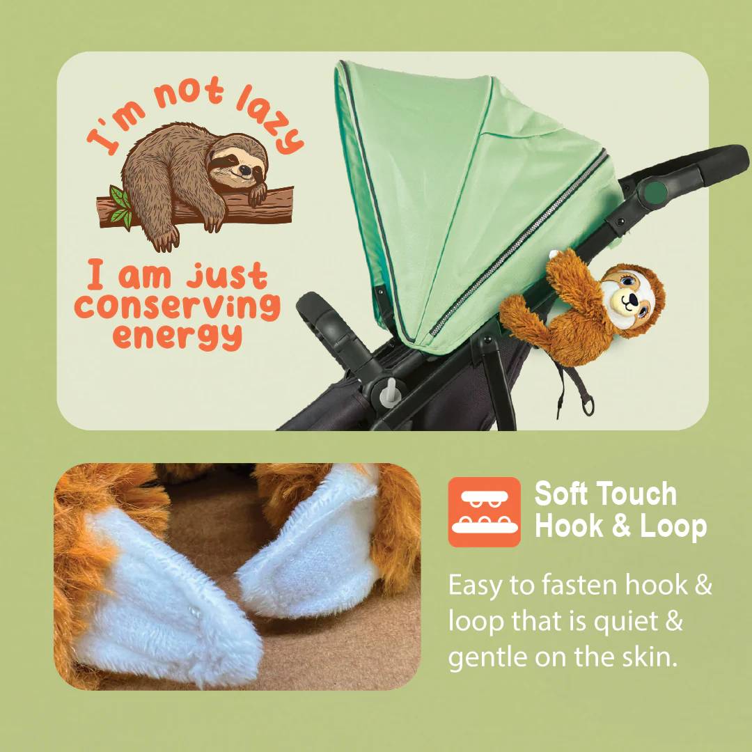Shusher Sloth Sound Machine - Plush Soothing Companion
