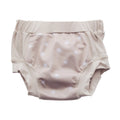 Beige training pants with small star print with white background