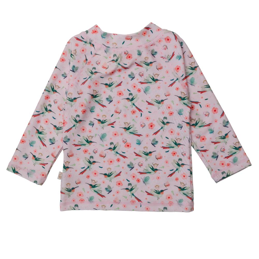 Swim Rash Vest - Pink Hummingbird