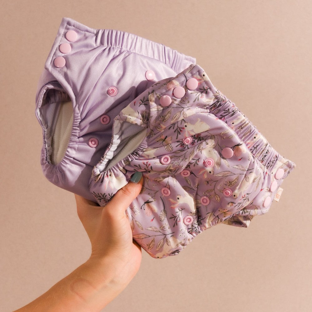 Straight Up Nappy Pants - Lilac