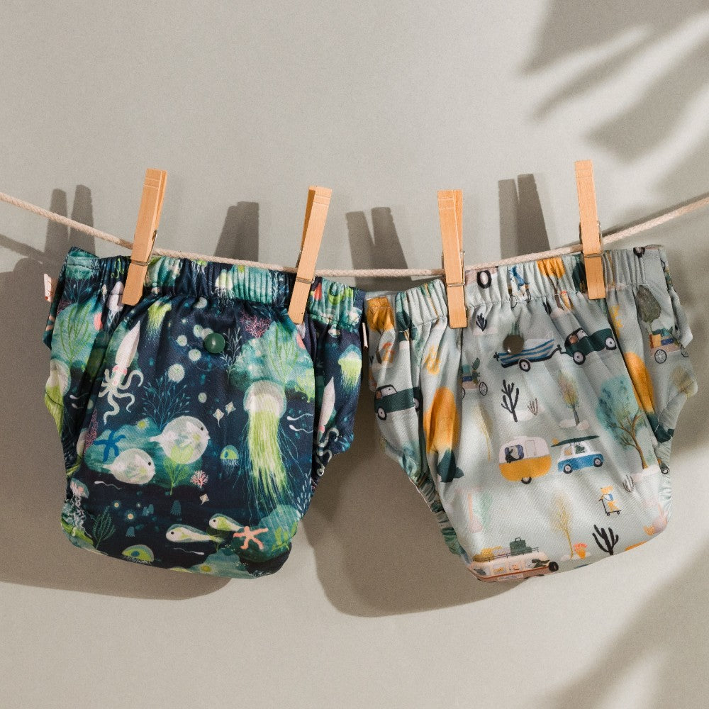 Straight Up Nappy Pants - Under the Sea