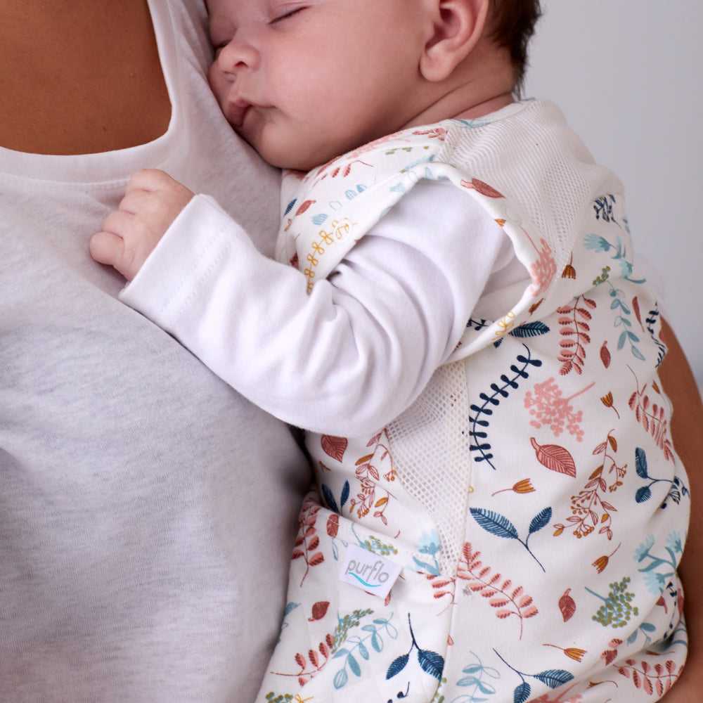 2.5 tog Swaddle to Sleep Bag - All Seasons - Botanical