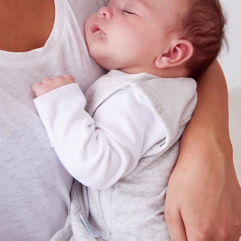 2.5 tog Swaddle to Sleep Bag - All Seasons - Minimal Grey