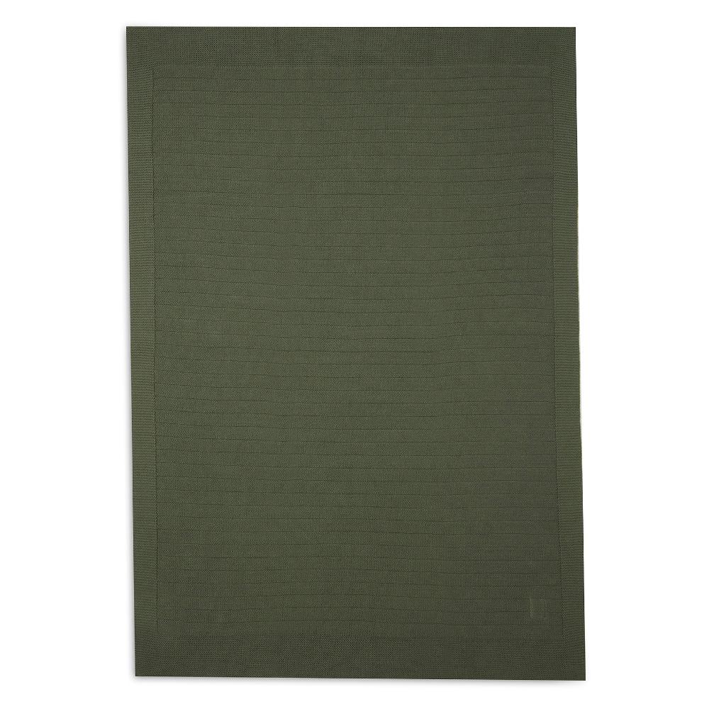Pure Knit Organic Cotton Blanket - Leaf Green
