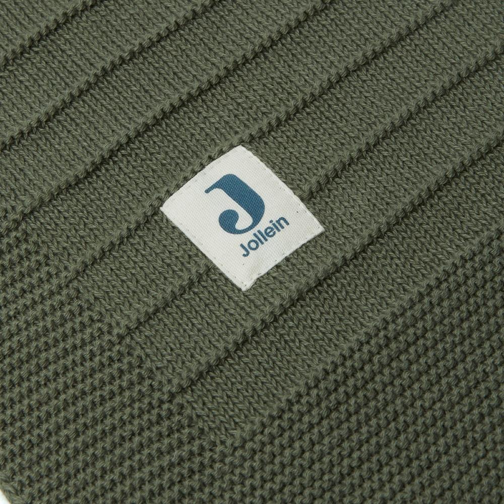 Pure Knit Organic Cotton Blanket - Leaf Green