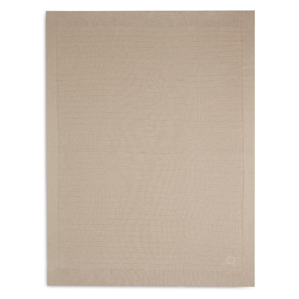 Pure Knit Organic Cotton Blanket - Nougat