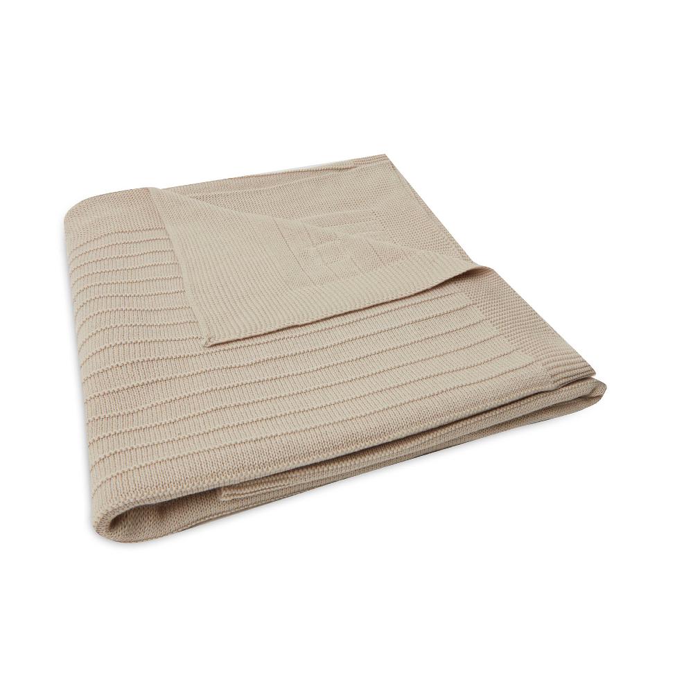 Pure Knit Organic Cotton Blanket - Nougat
