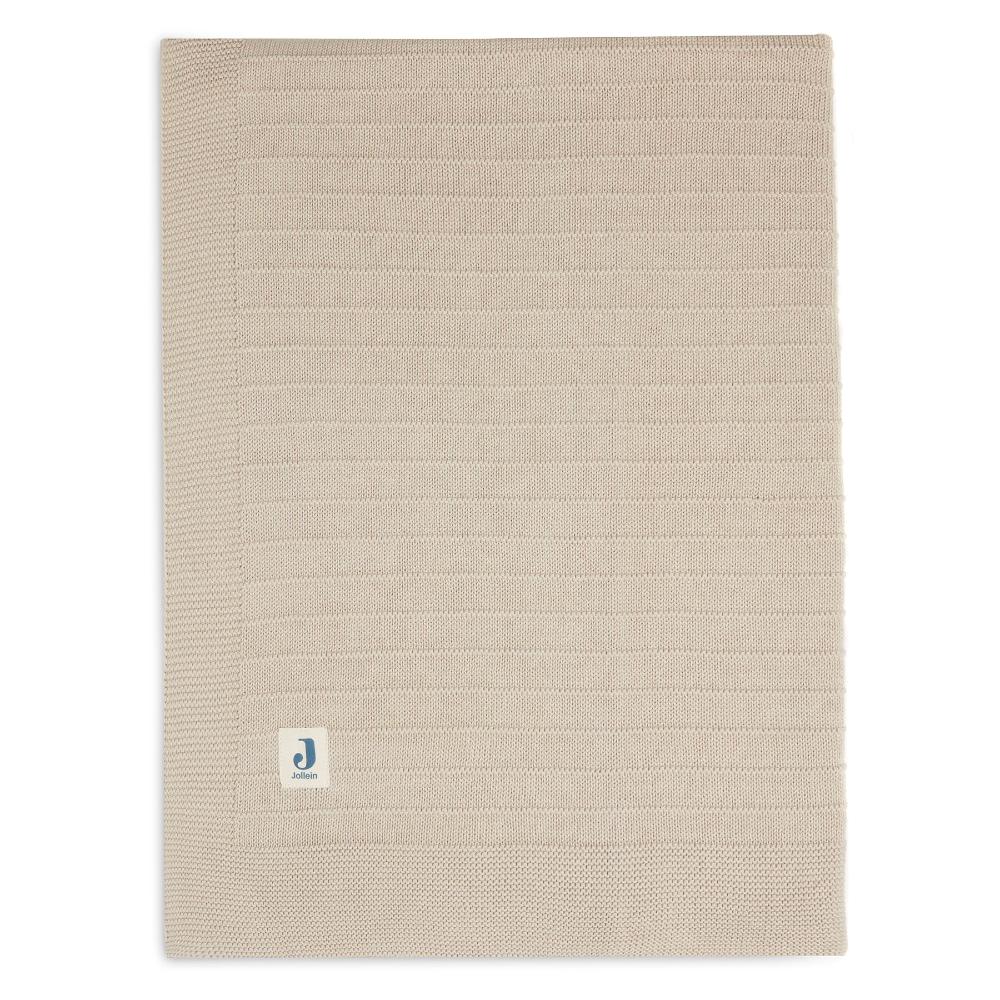 Pure Knit Organic Cotton Blanket - Nougat