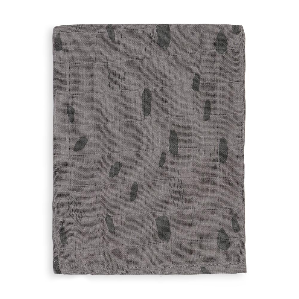 Muslin Washcloth 3pk - Spot Storm Grey