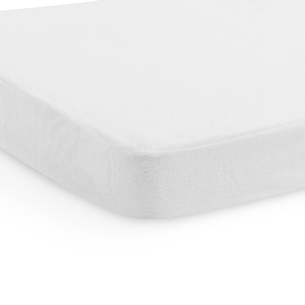 Fitted Terry Waterproof Sheet - White