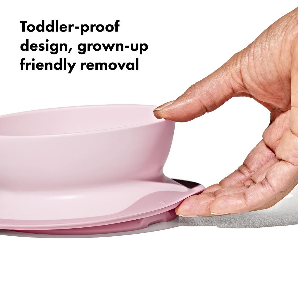 Stick & Stay Suction Bowl - Blossom Pink