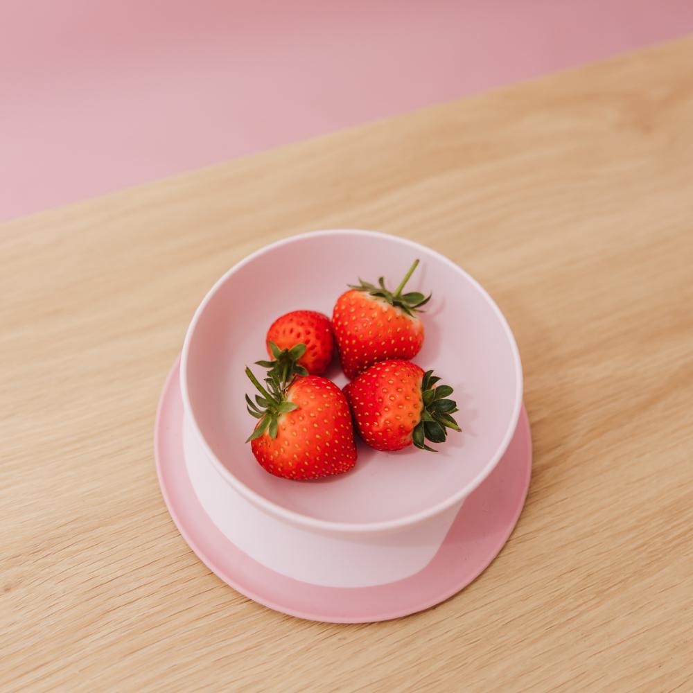 Stick & Stay Suction Bowl - Blossom Pink