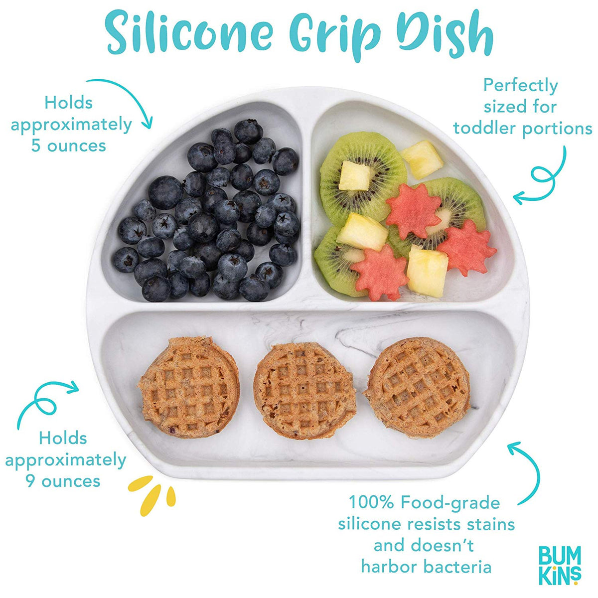 Silicone Grip Dish - Pink