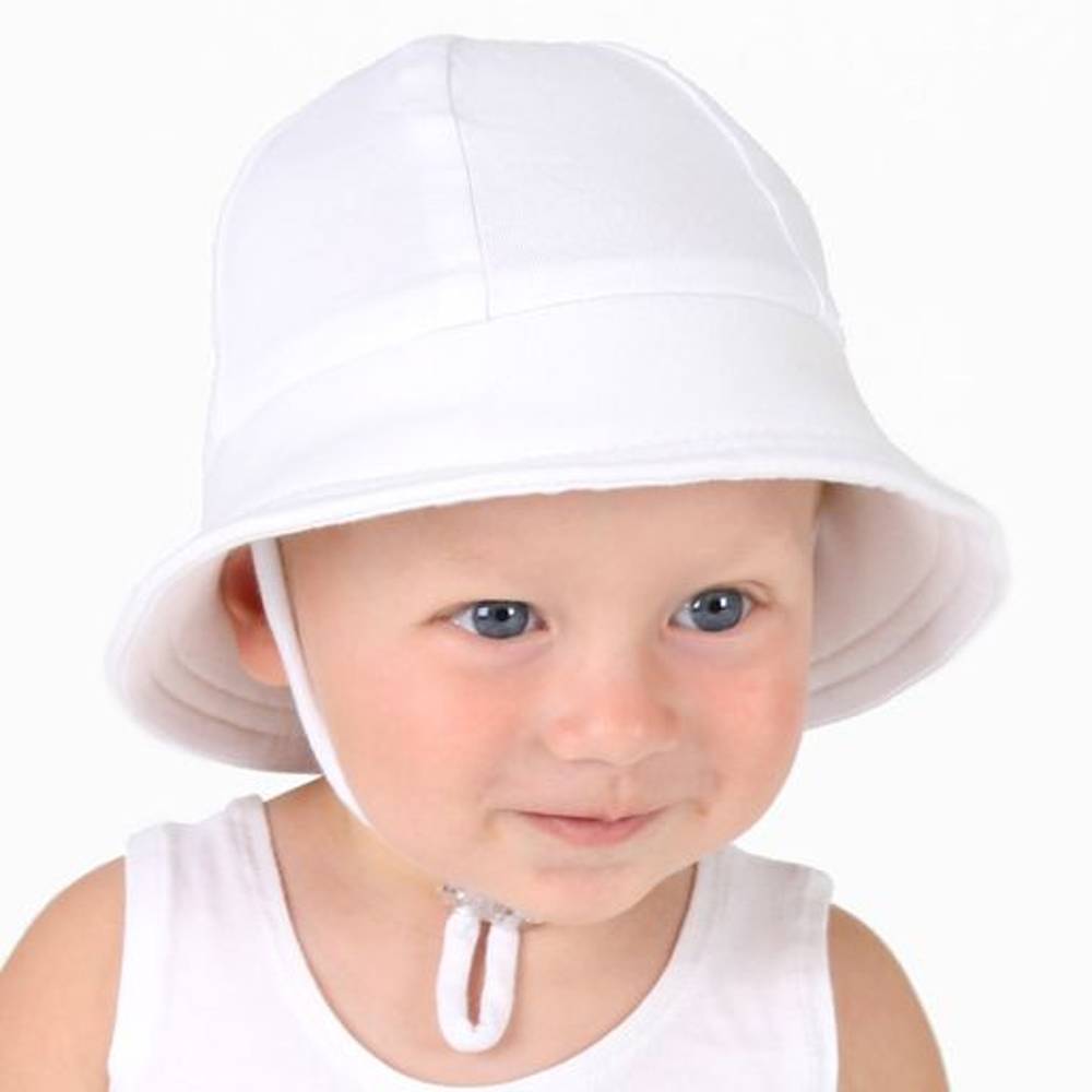 Toddler Bucket Sun Hat - White