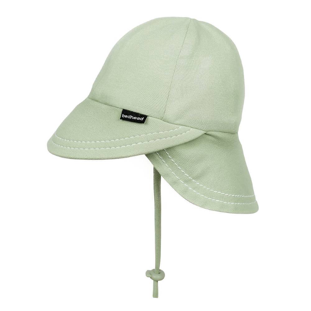 Legionnaire Flap Sun Hat - Khaki on a white background