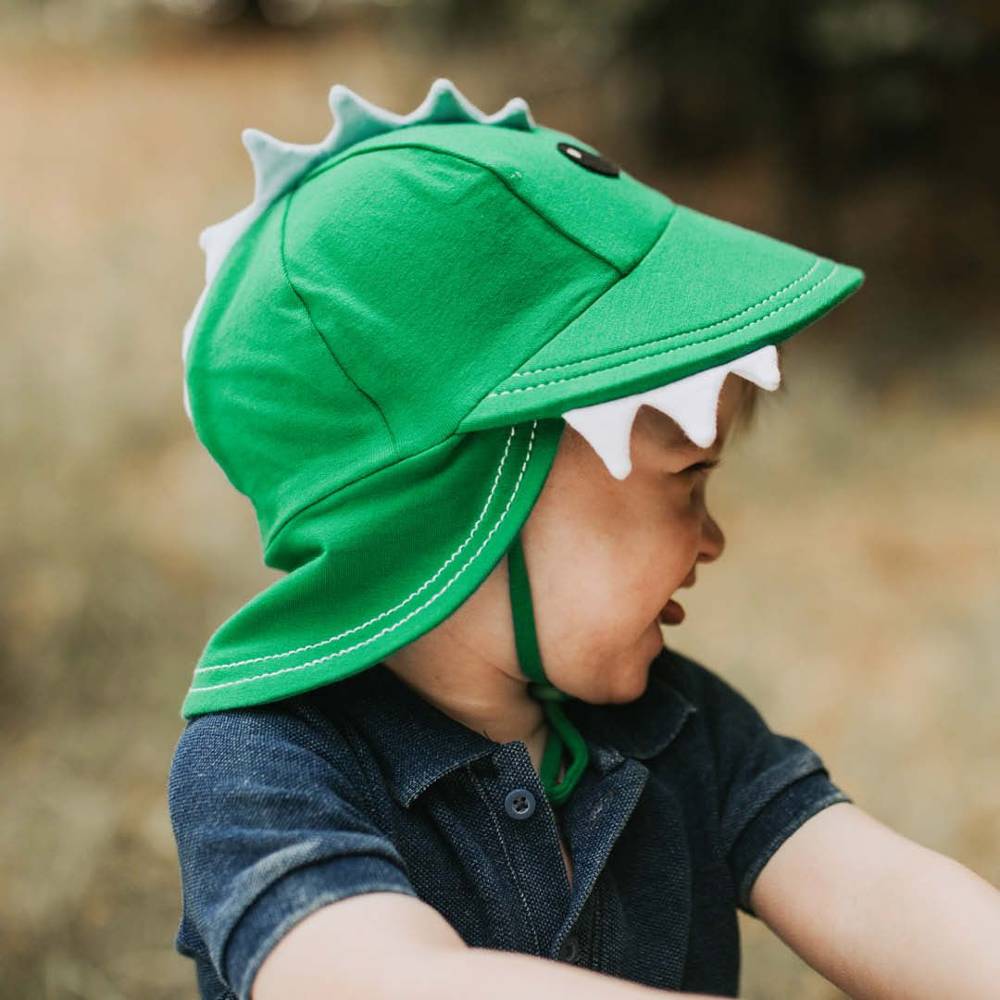 Legionnaire Flap Sun Hat - Dino Green