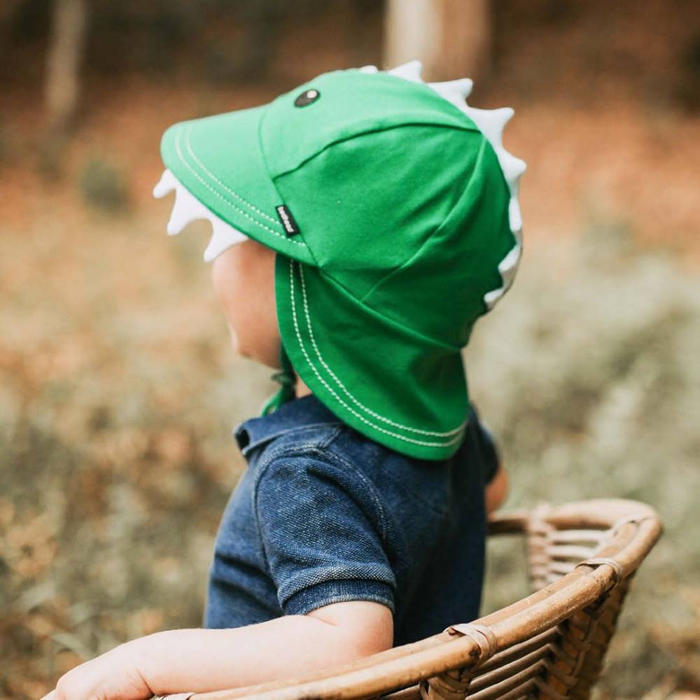 Legionnaire Flap Sun Hat - Dino Green